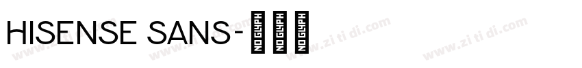 Hisense Sans字体转换